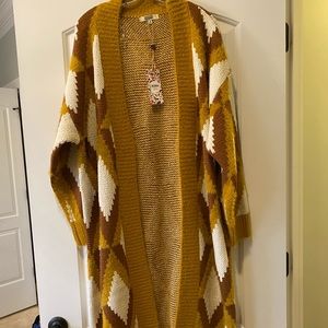 BKE gimmicks Aztec western cardigan size med NWT